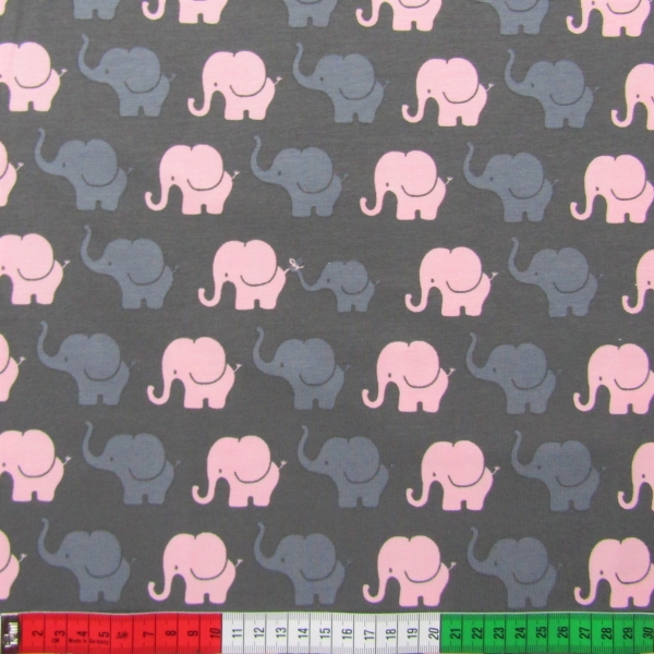 Jersey Elefantenparade grau rosa