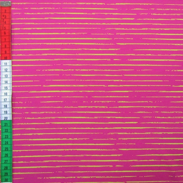 Jersey Single Stripes pink Reststück 0.4m