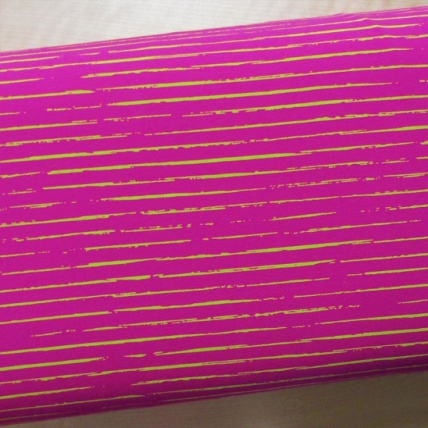 Jersey Single Stripes pink Reststück 0.4m
