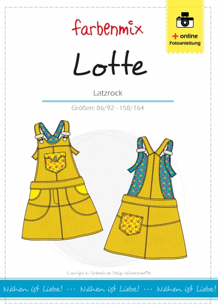 Papierschnittmuster Lotte Latzrock
