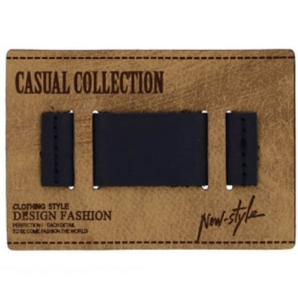 Label Casual Collection 55x80mm hellbraun-schwarz