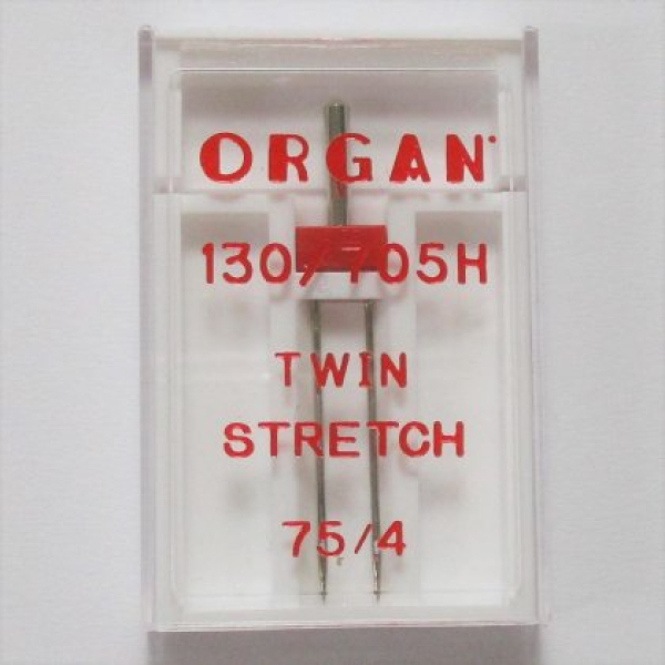 Organ Zwillingsnadel Twin Stretch 75/4