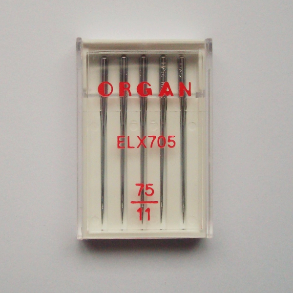 Organ Overlockmaschinennadeln ELx705 75/11