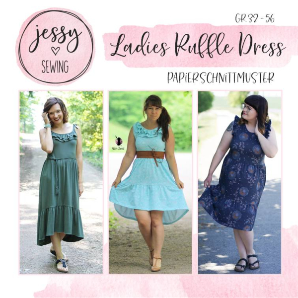 Papierschnittmuster Jessysewing Ladies Ruffle Dress