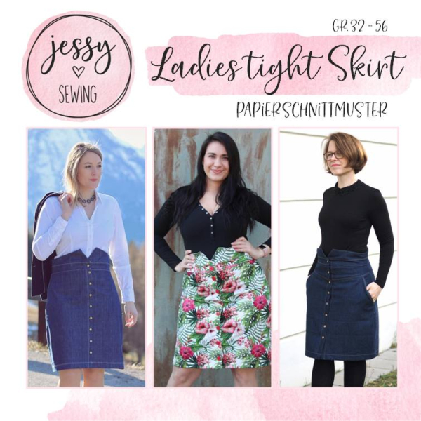 Papierschnittmuster Jessysewing Ladies Tight Skirt