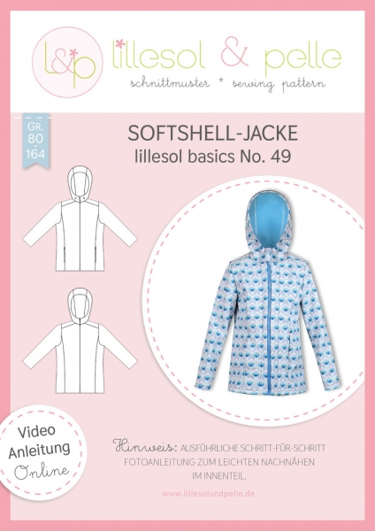 Papierschnittmuster Lillesol Basics No. 49 Softshelljacke