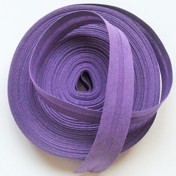 Schrägband gefaltet 20mm violett