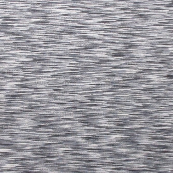 Slub-Bündchen grau schwarz weiss