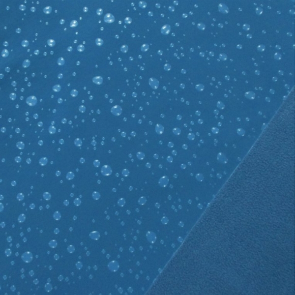 Softshell Regentropfen 3D Optik blau