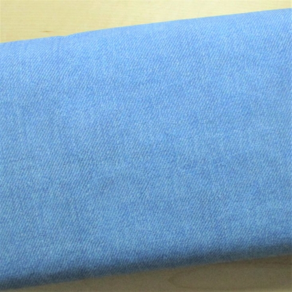 Sommersweat mittelgrobe Jeansoptik hellblau