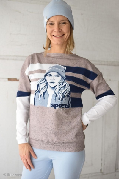 Sommersweat Sporty Girl Panel